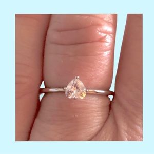 🚨50% off! Great for Daughters! 5A & 925 Sterling Silver Ring .67ct.